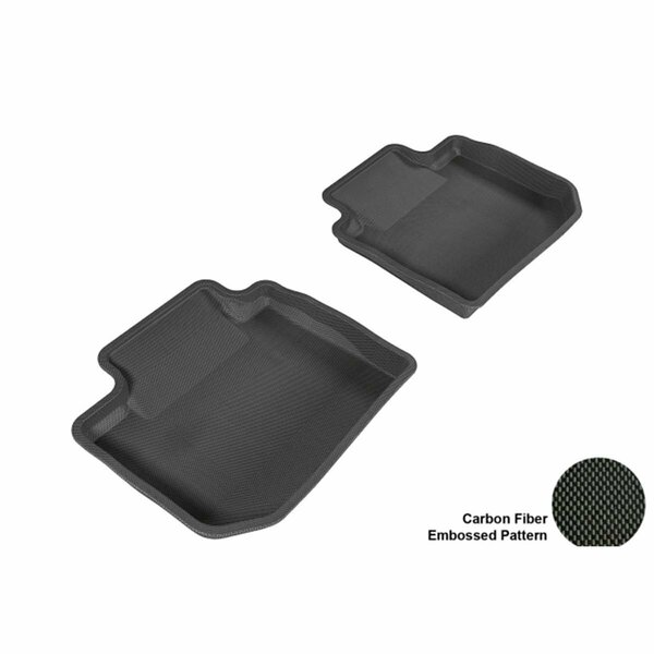 3D Maxpider SUBARU IMPREZA 2012-2013 SDN/ XV CROSSTREK 2013-2014 KAGU BLACK R2 Floor Mat L1SB00821509